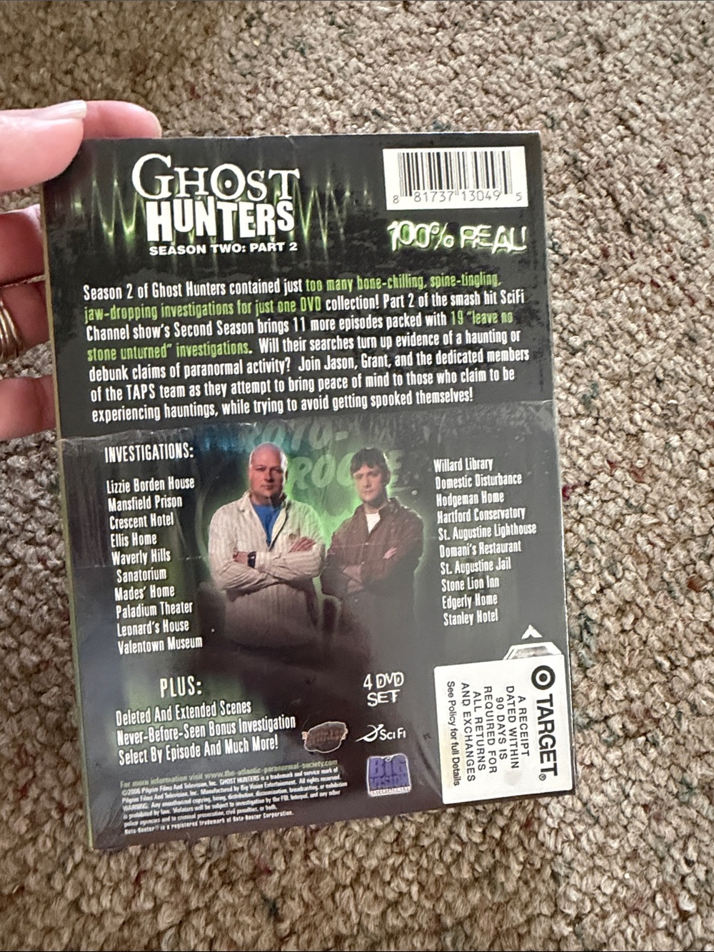 DV by Dolce Vita Ghost Hunters Season Two Part 2 DVD Set - Green Black - Picture 3 of 4